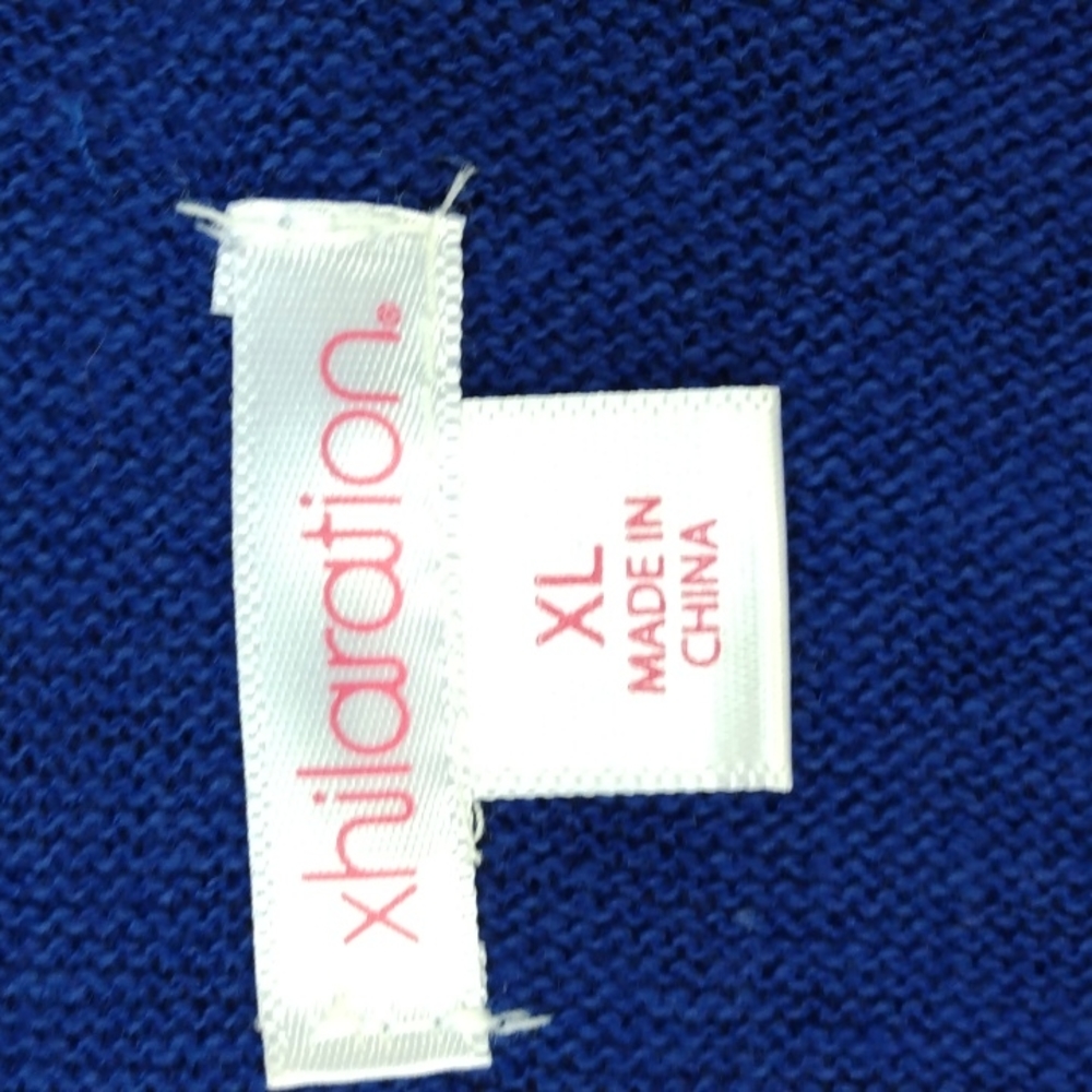 Royal Blue Ladies Batwing Sweater XL - Picture 2 of 8